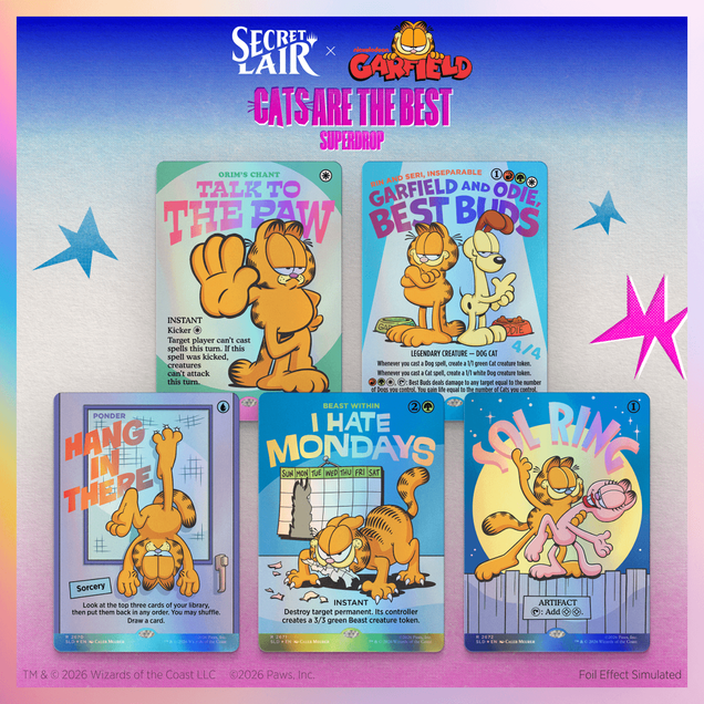 Secret Lair: Garfield: Motivationally Challenged (Traditional Foil Edition)
