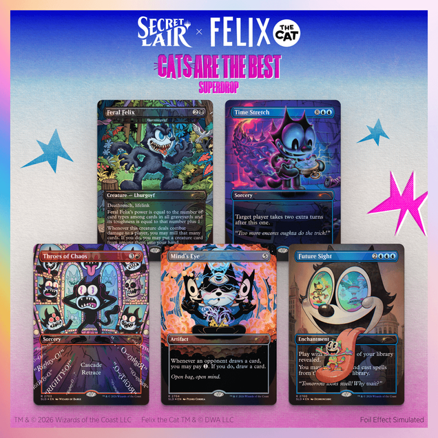 Secret Lair: Felix The Cat: The Magic Bag of Tricks (Traditional Foil Edition)