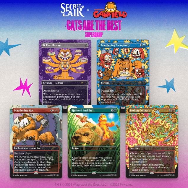 Secret Lair: Garfield: Our Only Thought Is To Entertain You