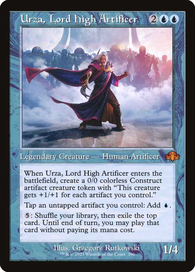 Urza, Lord High Artificer (Retro Frame) - Dominaria Remastered (DMR)