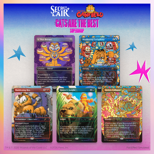 Secret Lair: Garfield: Our Only Thought Is To Entertain You (Traditional Foil Edition)