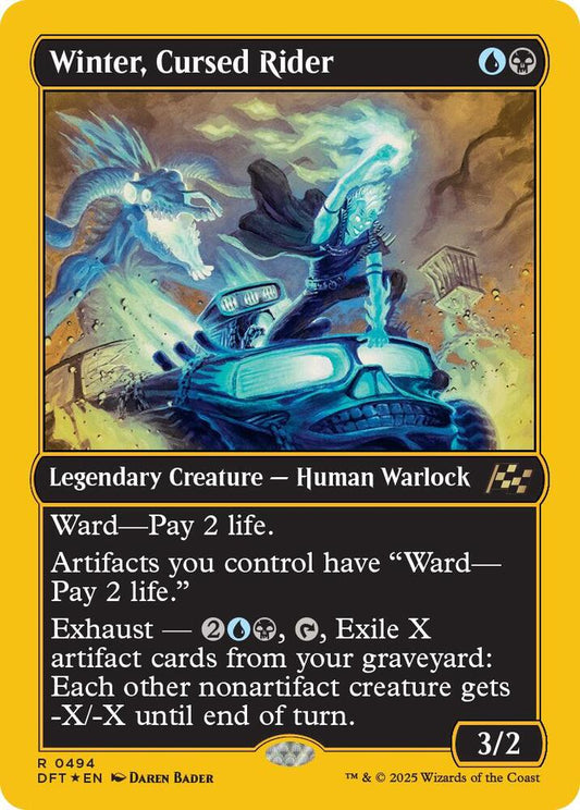 Winter, Cursed Rider (First-Place Foil) - Aetherdrift