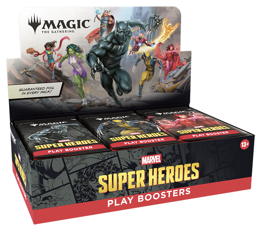 Marvel Super Heroes Play Booster Display