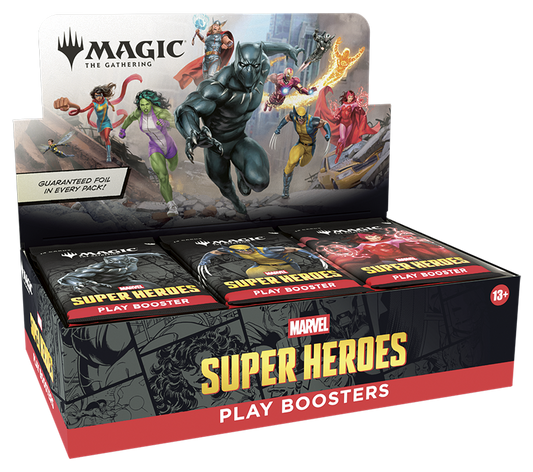 Marvel Super Heroes Play Booster Display