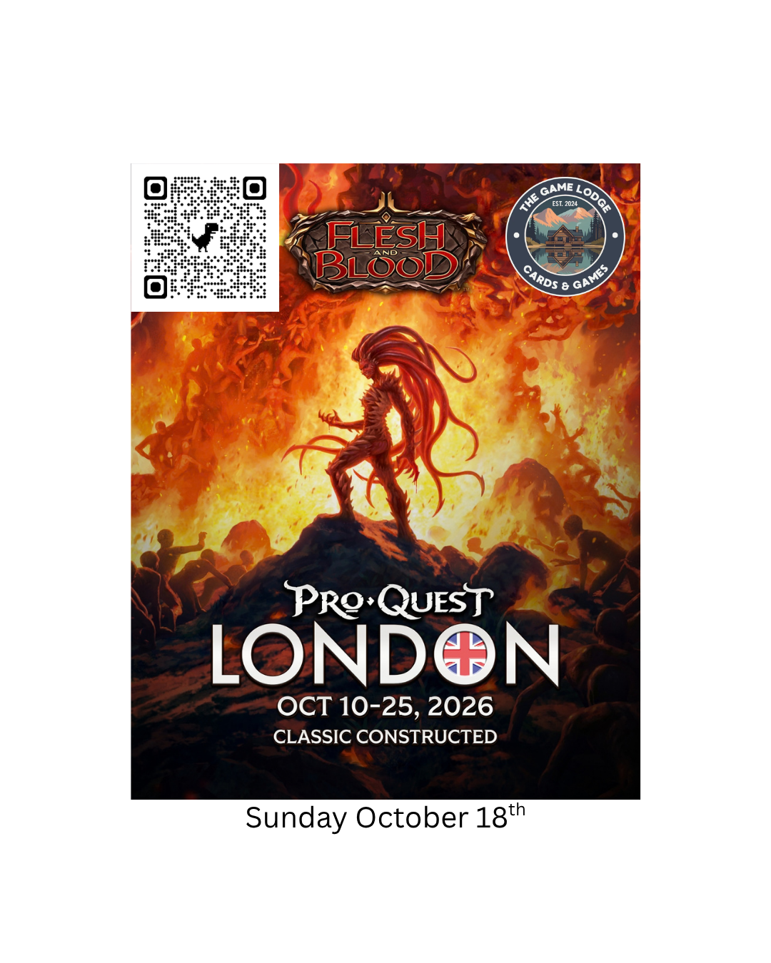Flesh and Blood Pro Quest Ticket OCT 18TH