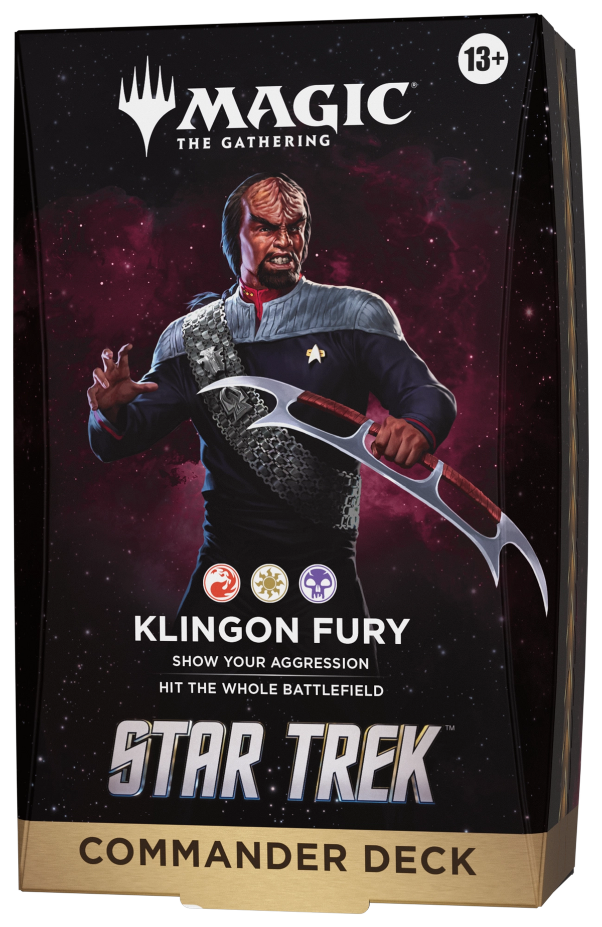 Star Trek Klingon Fury Commander deck packaging